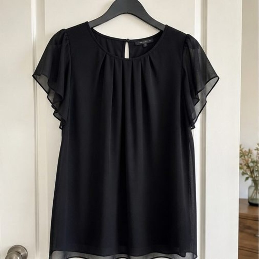 Mauve Lace Trim Top